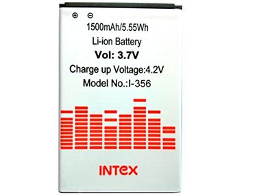 Intex 1500mAh Battery (For Lava Iris 356)