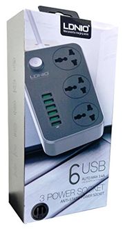 Mobitron SC3604 17W 6-Port USB Charger