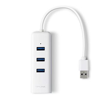 TP-LINK UE330 3 Port USB Hub & Lan Adapter