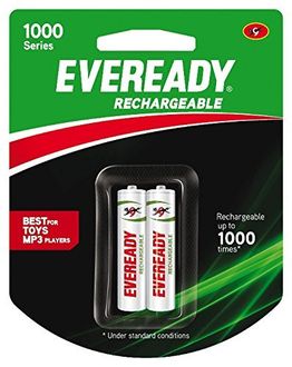Eveready 1000 Series AAA 600mAh Ni-MH Rechargeable Battery (8 Pcs)