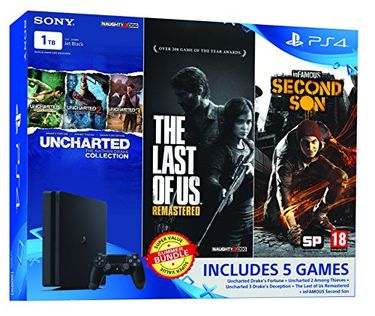 Sony PS4 Slim 1TB Ultimate Player Edition (With The Last of Us & Uncharted Collection, Infamous Second Son)