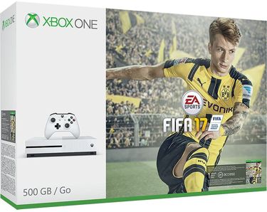 Microsoft Xbox One S 500GB Gaming Console (With FIFA 17 Game)