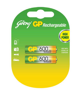 Godrej GP AAA 600 mAh 2 Pcs Rechargeable Battery