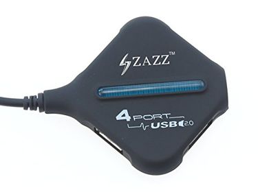 Zazz ZUH1018-KLR 4 Port USB Hub