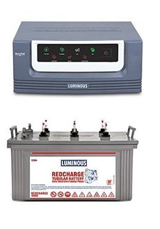 Luminous Eco Watt 850 Inverter (With Redcharge 15000 120Ah Tubular Battery)