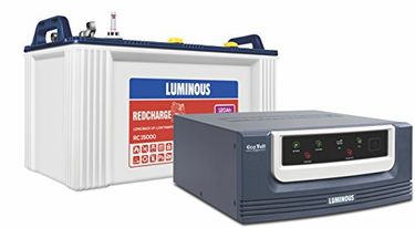 Luminous Ecovolt 700 Inverter (with Red Charge 15000 120Ah TubularBattery)