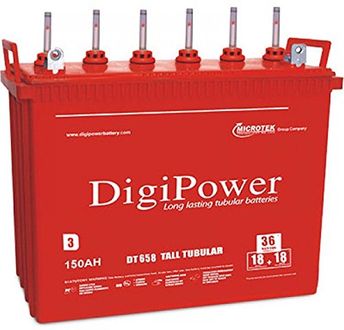 Microtek 658 DT 150 AH Tall Tubular Battery