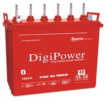 Microtek 860 DT 160 AH Tall Tubular Battery