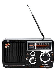 Vemax Micra 5-Band USB Portable FM Radio (With Remote & Charger)
