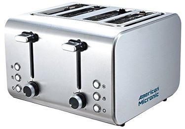 American Micronic AMI-TSS2-150Dx 4 Slice Pop-up Toaster