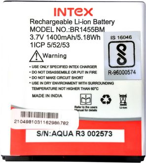 Intex 1400mAh Battery (For Intex Aqua R3 Plus)