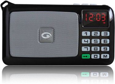 Amkette 833BK Pocket Portable FM Radio (With Alarm)