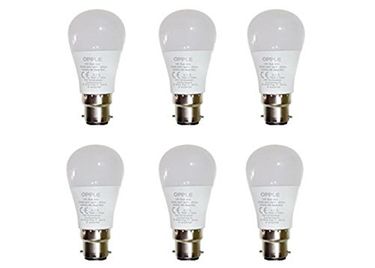 Opple 3W Round B22 250L LED Bulb (White,Pack of 6)