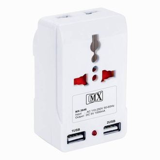 MX (MX-3646) Travel Adaptor (With USB Chargers)