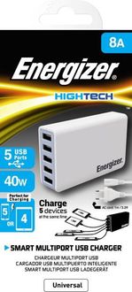 Energizer (USA5DEUHWH5) 40W 5 Port USB Station