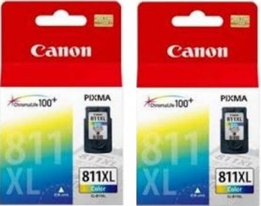 Canon Pixma 811 Tri Color Ink Cartridge (Twin Pack)