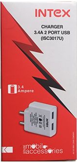 Intex (ISC3017U) 3.4A 2 Port USB Wall Charger