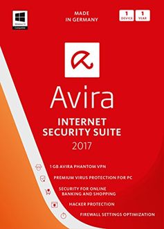 Avira Internet Security Suite 2017 1 PC 1 Year Antivirus
