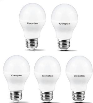 Crompton Led Pro 7W Standard E27 600L LED Bulb (White,Pack of 5)