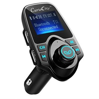 CurioCity CT11 Foldable Bluetooth Radio Transmitter Adapter Car Kit