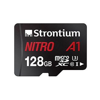 Strontium Nitro A1 128GB MicroSDXC Class 10 (100MB/s) UHS-3 Memory Card With ( Adaptor ) 