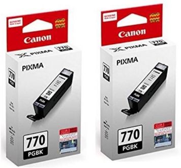 Canon 770 Black Ink Cartridge (Twin Pack)