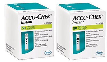 Accu-Chek Instant Test Strips (50 Strips, Pack of 2)