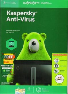Kaspersky Antivirus 2018 3 PC 1 Year Antivirus