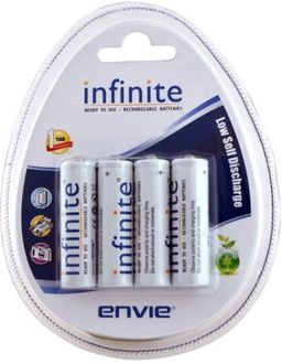 Envie 4 x AA 2100 Infinite Rechargeable Battery