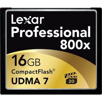 Lexar 16 GB Professional 800x Memory Card