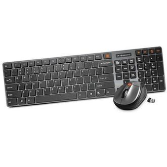 Amkette Optimus FSA408P Wireless Keyboard and Mouse Combo