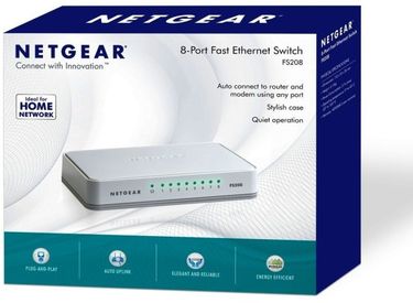 Netgear 8-Port Fast Ethernet FS208 Unmanaged Network Switch