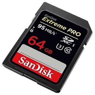Sandisk Extreme Pro SDHC 64 GB 95MB/s UHS Speed Class 10 Memory Card